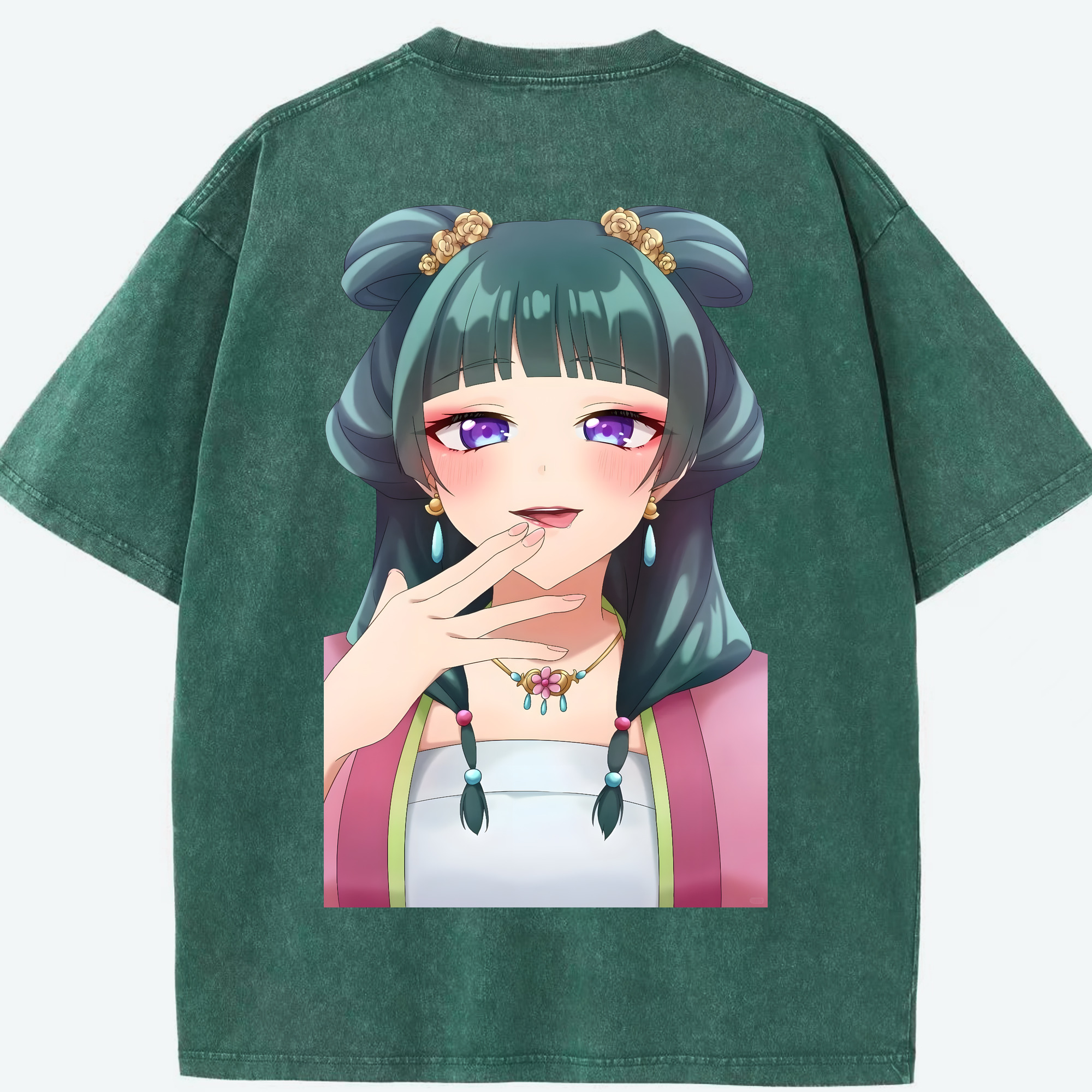（画像用） 薬屋のひとりごと The Apothecary Diaries 綿100% ヴィンテージ風 半袖Tシャツ（背面プリント）